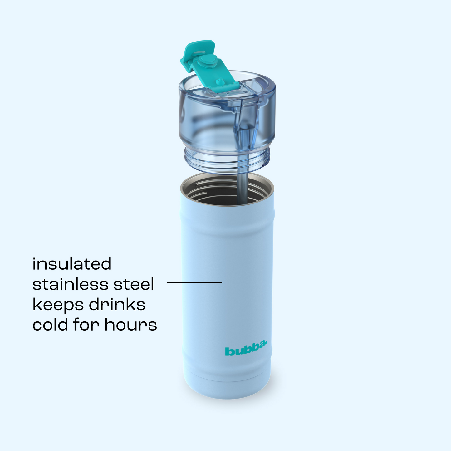 bubba 18 oz DualSip Insulated Stainless Steel Water Bottle - Daydreamin - US 9735