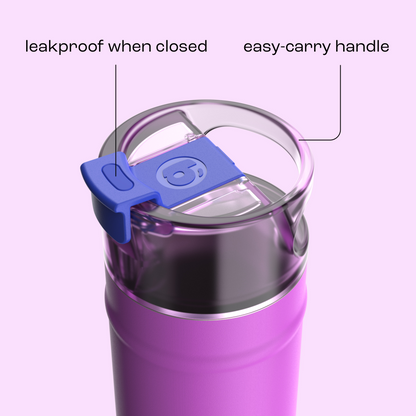 bubba 18 oz DualSip Insulated Stainless Steel Water Bottle - Mood Booster - US 1056