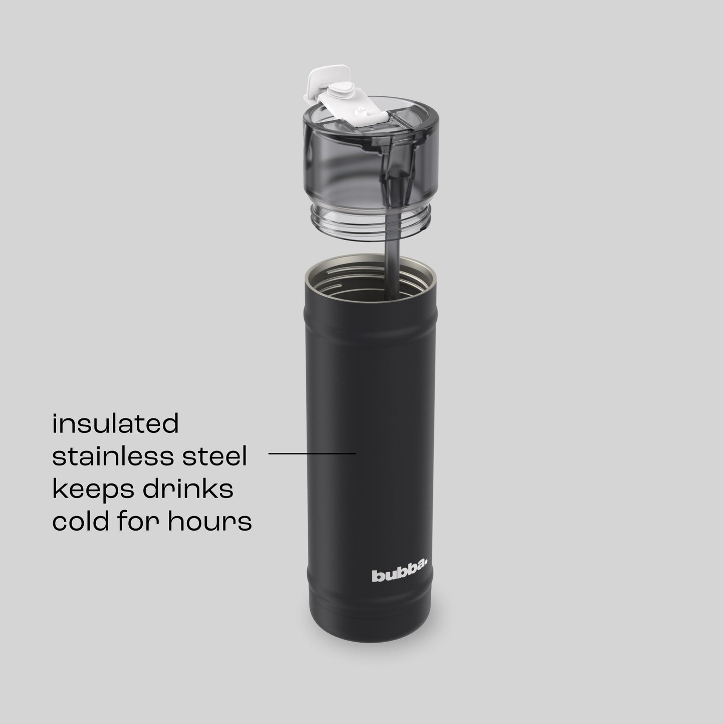 bubba 24 oz DualSip Insulated Stainless Steel Water Bottle - Office Siren - US 2767