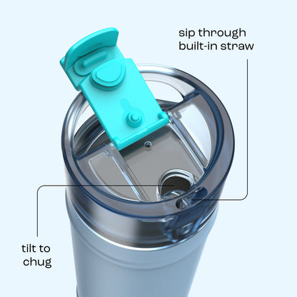 bubba 24 oz DualSip Insulated Stainless Steel Water Bottle - Daydreamin - US 7969