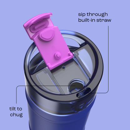 bubba 18 oz DualSip Insulated Stainless Steel Water Bottle - Ocean Energy - US 8855