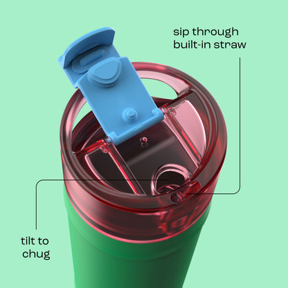 bubba 24 oz DualSip Insulated Stainless Steel Water Bottle - Fresh Serve - US 8779