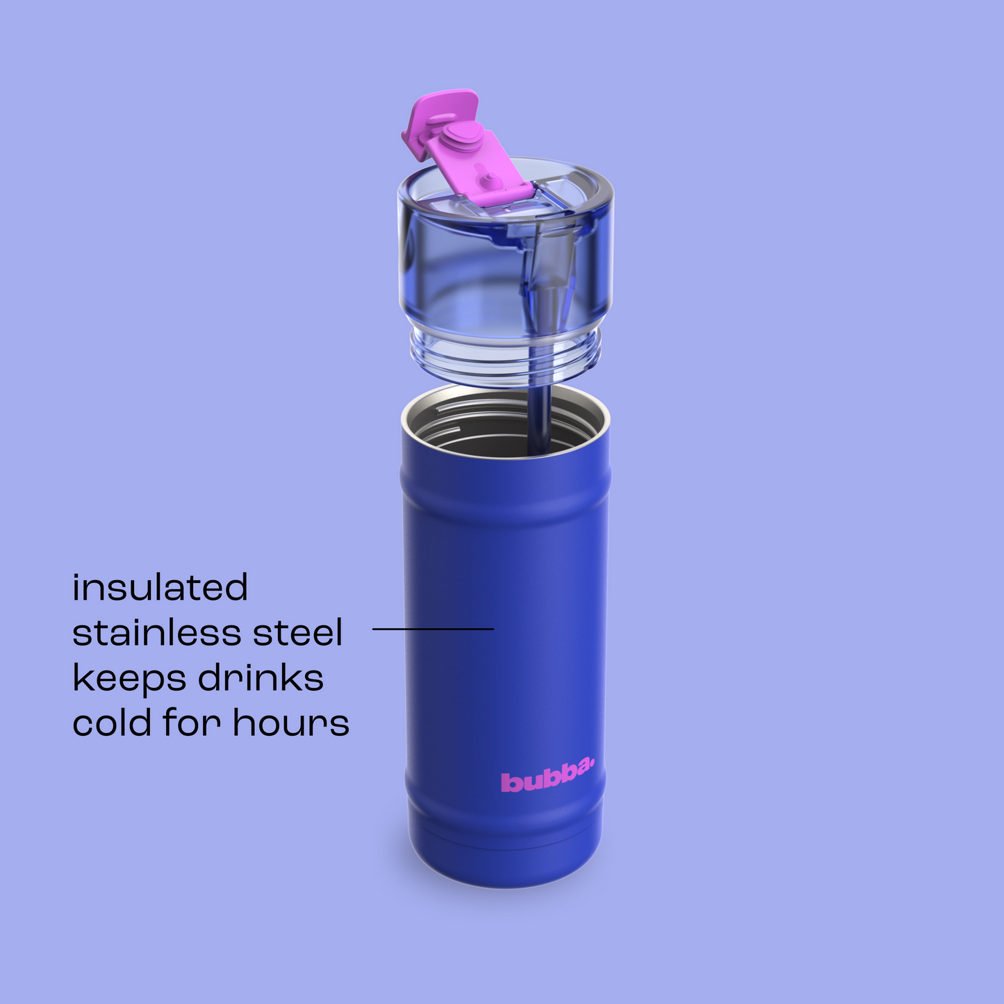 bubba 18 oz DualSip Insulated Stainless Steel Water Bottle - Ocean Energy - US 8855