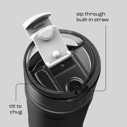 bubba 18 oz DualSip Insulated Stainless Steel Water Bottle -  Office Siren - US 4393