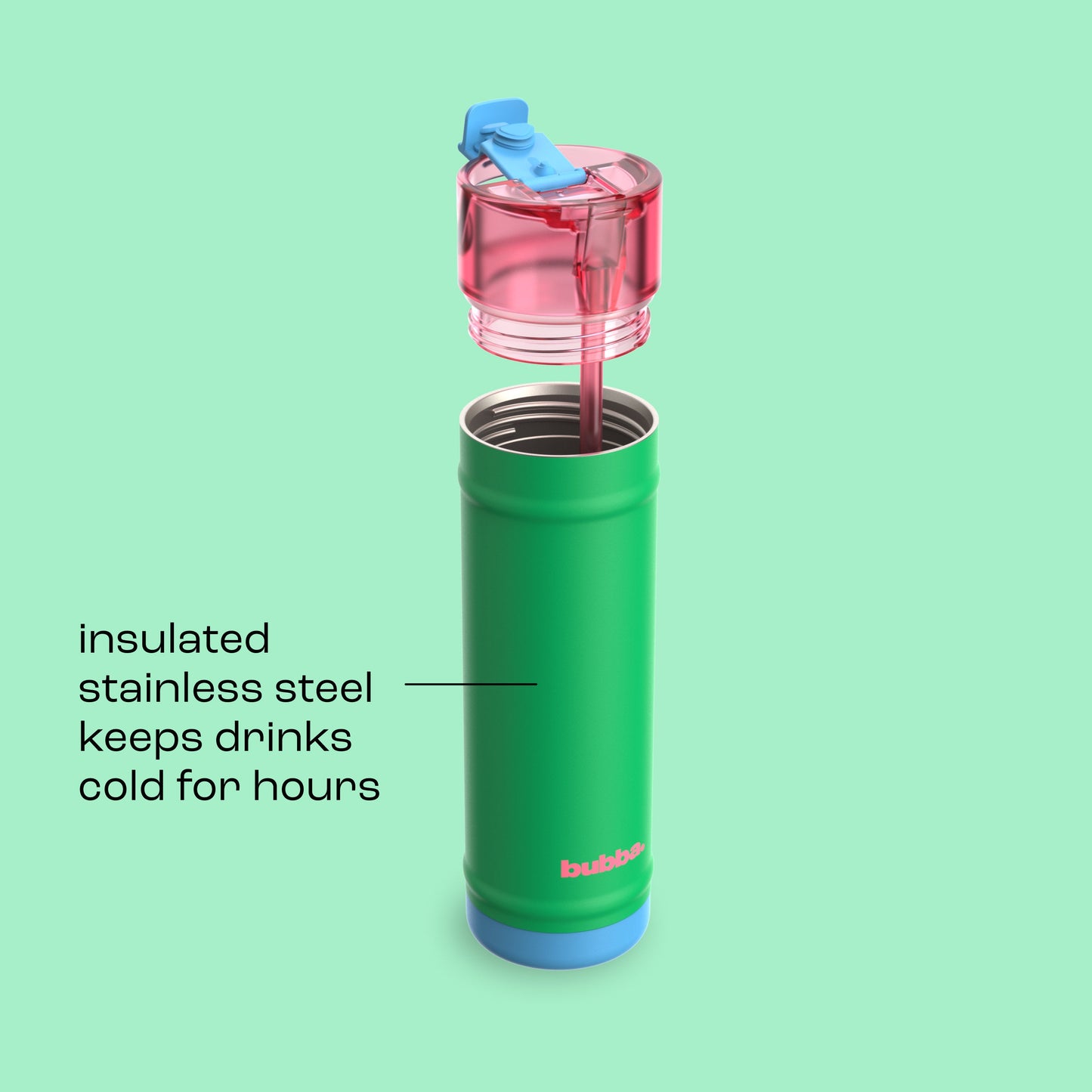 bubba 24 oz DualSip Insulated Stainless Steel Water Bottle - Fresh Serve - US 8779