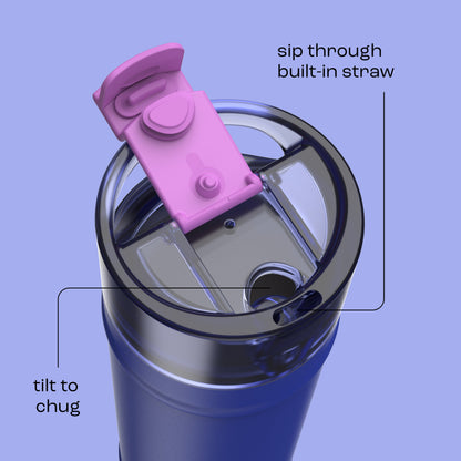 bubba 24 oz DualSip Insulated Stainless Steel Water Bottle - Ocean Energy - US 2634